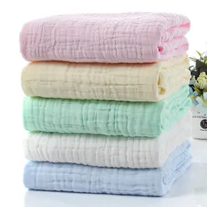 Coperta trapuntata per bambini 100% tessuto di garza di cotone asciugamano per bambini A 6 strati biancheria da letto per bambini confortevole ed ecologica di grado A