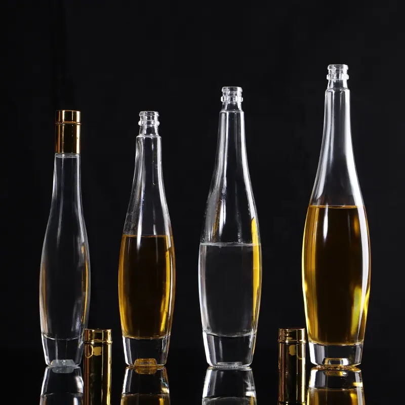175ml 275ml 375ml 500ml botella de bebida de vino de frutas y vidrio de pedernal embalaje personalizado