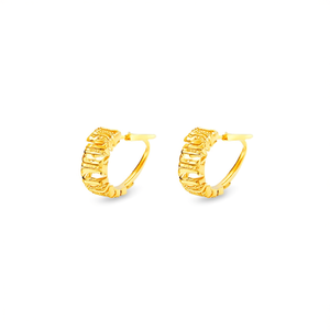 Pendientes Huggie de Acero Inoxidable Chapados en Oro, Resistentes y Sostenibles, para Mujer, Joyería de Moda - Product Image 2