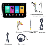 Autoradio GPS Android pas cher avec WIFI, FM et caméra de recul pour Peugeot 2008 208 Système multimédia 2014 - 2018