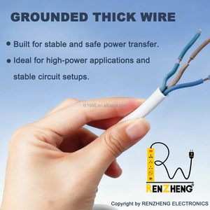 <span class=keywords><strong>Regleta</strong></span> de Enchufes con Cable de Extensión de 6 Tomas, Enchufe con 3 Puertos USB y 1 Puerto Tipo-C, Cable de Extensión Resistente de 3 Metros y 2000W - Product Image 6