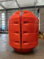 Polyéthylène (PE) Clam Shell Design PU Mousse Remplissage Dragage Pipeline Flotteur pour Flottant HDPE Dragage Pipeline