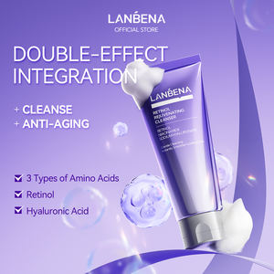 Lanbena soporte OEM producto ácido hialurónico <span class=keywords><strong>facial</strong></span> retinol antienvejecimiento lavado limpiador <span class=keywords><strong>facial</strong></span> - Product Image 2