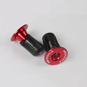 Tapones para manillar de bicicleta, antideslizantes, de aleación de aluminio, <span class=keywords><strong>7</strong></span> colores, 1 par - Product Image 3