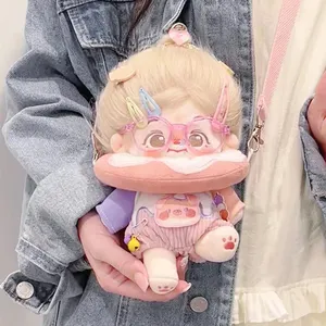 Custom Handmade Cute Cartoon Figure Plush Kpop Cotton Doll Customize Your Own Plush Idol Doll Bag