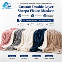 Couverture en flanelle unie de qualité supérieure, ultra douce, chaude, confortable et légère, certifiée OEKO-TEX et audituée BSCI, de la marque Cloudland