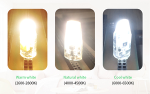 Lampe LED <span class=keywords><strong>G4</strong></span> 0705COB, mini source de lumière spéciale, <span class=keywords><strong>ampoule</strong></span> LED 1,2W AC/DC12V 6500K <span class=keywords><strong>blanc</strong></span> <span class=keywords><strong>froid</strong></span> pour lampe de paysage en cristal - Product Image 6