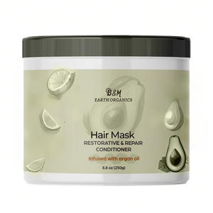 ครีมเคราตินออร์แกนิกมาส์กผมคาเวียร์สำหรับบำรุงอย่างล้ำลึกและให้ความชุ่มชื้นนุ่มเนียน - Product Image 1