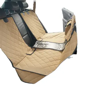 100% impermeable a prueba de arañazos antideslizante mascota asiento trasero cubierta mascota coche hamaca 600D Oxford resistente asiento cubierta para perros