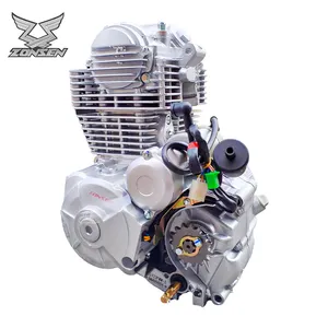 Chian drive 250cc motor engine zongshen 4 stroke SOHC electrical CDI air cooled 5/6 gearshift PR250 engine for suzuki