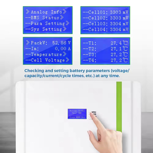 แบตเตอรี่ LiFePO4 51.2V 300Ah 15kWh แบบต่อพ่วงได้ แยกส่วนได้ จัดเก็บพลังงานแบบเคลื่อนย้ายได้ สำหรับบ้าน ระบบโซลาร์เซลล์ พร้อมระบบจัดการแบตเตอรี่อัจฉริยะ (BMS) รองรับ CAN  มาตรฐาน IP55 ตู้สีขาว - Product Image 5