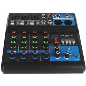 5 Channel Audio Mixer With <b>Bluetooth</b> <b>USB</b> Stereo RCA Inputs <b>For</b> Live Recording And Studio Use - Product Image 3