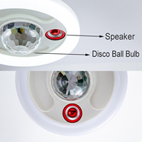Lampes de Scène Disco RVB Blanches 36W E27 Multifonctionnelles 40 Modes avec Haut-parleur Bluetooth pour Musique, Idéales pour la Maison, Noël, Mariages, Fêtes et DJ