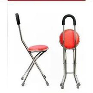 Bastón de Acero Inoxidable Chuangyu para Personas Mayores, Silla Plegable de Cuatro Patas, Ayuda para Caminar Ligera, Silla de Exterior con Puntas de Goma - Product Image 2