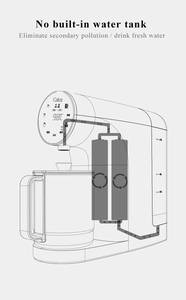 Diseño exquisito <span class=keywords><strong>2</strong></span> cartuchos PP/CTO RO filtro agua purificador doméstico dispensador - Product Image 2