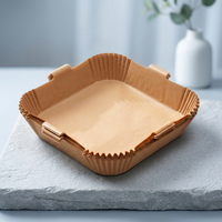 Papier de cuisson spécial pour friteuses à air, résistant à l'huile, imperméable, résistant à la chaleur et épaissi, personnalisable