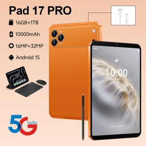 Nuovo <span class=keywords><strong>Pad</strong></span> 17 Pro Max Tablet Android 10.1 Pollici 5G Dual SIM Dual Core 16GB+1TB 4000mAh MTK6755 Schermo Perforato GPS - Product Image 1