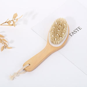 Brosse de bain en bois, brosse de bain en bambou, brosse sèche en poils de porc en bois de frêne, brosse de <span class=keywords><strong>massage</strong></span> en bois de hêtre - Product Image 6