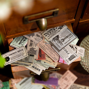100 unids/pack Material pegatinas Time Story Series Retro diario mano <span class=keywords><strong>cuenta</strong></span> Collage decoración materiales en 6 opciones - Product Image 2