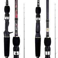 Tongkat pancing serat karbon tinggi, joran pancing lempar berputar, serat karbon tinggi, 1.8m 2.1m 2.4m 2.7m