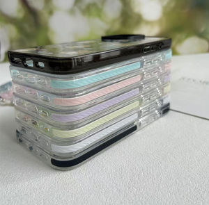 <span class=keywords><strong>Coque</strong></span> transparente tendance <span class=keywords><strong>pour</strong></span> iPhone 12/14, hybride acrylique-TPU, coussin d'air anti-rayures, impression d'<span class=keywords><strong>image</strong></span> personnalisée, vente en gros minimum 50 pièces - Product Image 1