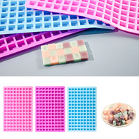 Moule à glaçons en silicone multi-cavités carrées, personnalisé OEM/ODM pour bonbons, whisky et cocktails