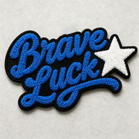 Patch brodé personnalisé 3D en relief de haute qualité pour vêtements et serviettes