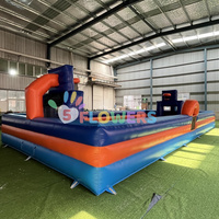 Terrain de jeu de savon gonflable Trampoline de parc Terrain de basket gonflable pour terrain de football Juego