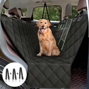 Housse de <span class=keywords><strong>siège</strong></span> <span class=keywords><strong>auto</strong></span> pour animaux de compagnie en cuir confortable, toutes saisons, universelle, pour chiens, facile à nettoyer, ensemble complet - Product Image 4
