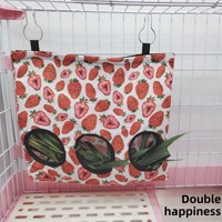 Sac de nourrissage portable rectangulaire imperméable pour lapin, chinchilla, cochon d'Inde, distributeur de foin, pochette de voyage pour aliments pour animaux de compagnie