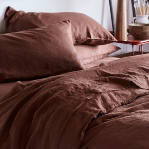 Set di biancheria da letto europei in lino solido preridotto lenzuolo da letto in lino puro 170gsm lenzuolo da letto lavato in pietra di lino - Product Image 2