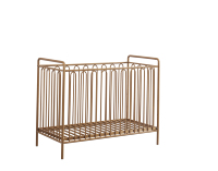 Lit bébé convertible moderne en fer, ensemble de literie pour lit bébé, cadre de lit en métal