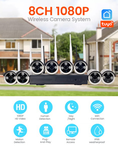 Ứng Dụng Tuya Mới Nhất Bộ NVR 2MP 4CH 8CH Không Dây 1080P 5MP NVR Chống Nước Báo Động Đẩy An Ninh WIFI Hệ Thống Camera CCTV - Product Image 2