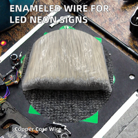 Fil émaillé de 50 mm, 70 mm, 100 mm, 20 cm, conducteur en cuivre argenté transparent étamé pour les accessoires de néons LED
