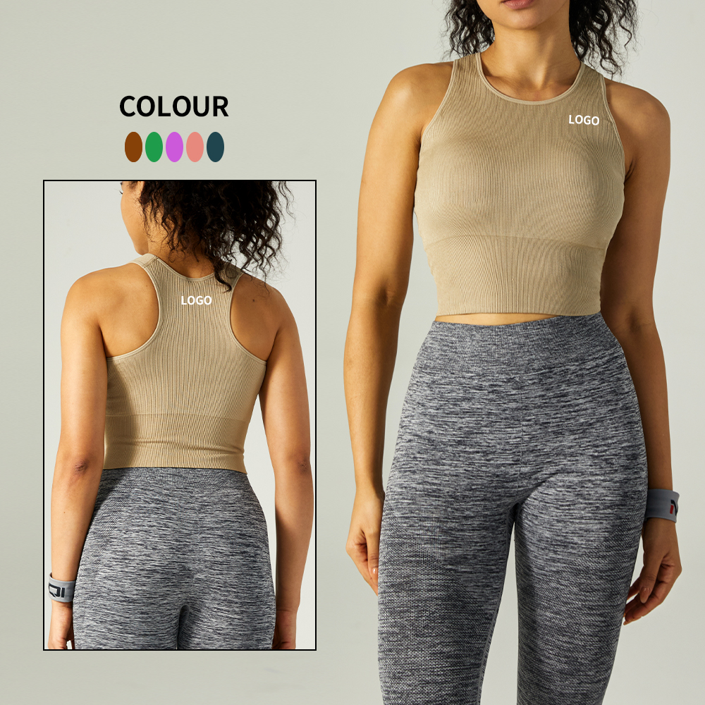 OEM Wholesale Quick Dry Anti-shrink Gym Workout Breathable Sports Yoga Fitness Tank Tops for Women