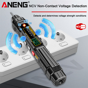 Multímetro Estilo Caneta de Alta Precisão <span class=keywords><strong>Digital</strong></span> Totalmente Automático Testador de Voltagem para Eletricista Voltímetro AC/DC Medidor de Ohm - Product Image 4