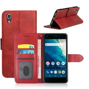 Funda de PU a prueba de golpes para Kyocera Digno BX2, Funda de cuero KY-51B/KYV48