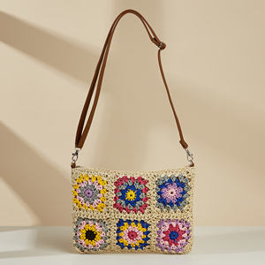 Bolso de Hombro de Paja Novedad 2025, Bolso de Hombro Chic, Bolso de Mano, Correa de Hombro Intercambiable Hecha <span class=keywords><strong>a</strong></span> Mano - Product Image 3