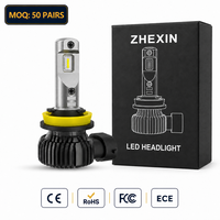 Ampoule de phare de voiture à LED, 4 diodes LED, haute luminosité, étanche, joint torique, installation facile pour phare automobile