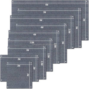 Top usine Hdpe 2.5*3m 2.5*4m 2.5*5m 3*4m 3*5m 3*5m 3*6m filets en <span class=keywords><strong>plastique</strong></span> imperméable feuille de sol Camping tapis auvent tapis - Product Image 5