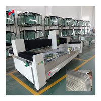 Máquina CNC HMI para el procesamiento de vidrio: fresado, taladrado y rectificado con motor PLC de 11KW y husillo de 0-12000rpm, totalmente funcional.