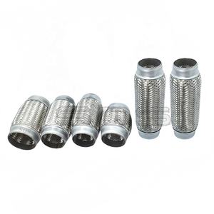 SQS de alta calidad, superventas, 57mm x 152mm, tubo Flexible trenzado automático, tubo Flexible de <span class=keywords><strong>escape</strong></span> de fuelle, junta flexible de <span class=keywords><strong>escape</strong></span> de <span class=keywords><strong>coche</strong></span> - Product Image 1