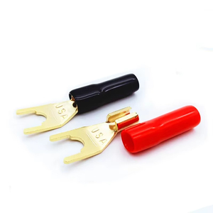 ปลั๊กกล้วยแบบ Y-Style ชุบทอง ปลั๊กกล้วยแบบ Tuning Fork ปลั๊กกล้วยแบบไม่ต้องบัดกรี สายลำโพง ขั้วต่อสายไฟ - Product Image 3