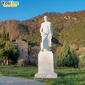 Yaşam boyutu Philosopher açık bahçe beyaz mermer <span class=keywords><strong>Aristotle</strong></span> düşünme heykel heykeli - Product Image 2