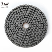LITTLE ANT 4 "100mm Super Ultra Flexible Hybride Polissage Humide Diamant Boucle Arrière OEM Personnalisable Marbre Granit Haute