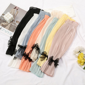 Blusa de Chifón para Mujer, Manga Larga, Color Sólido, Ligera, con Bordado Floral, para Uso Diario en Todas las Temporadas - Product Image 5