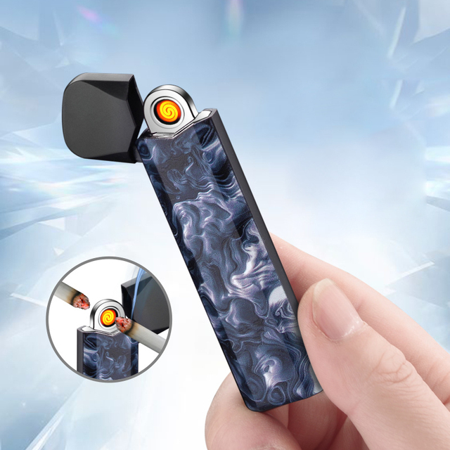 Hot Selling Pocket Size Lighter USB Rechargeable Electronic Cigarette Lighters Smoking Accessories