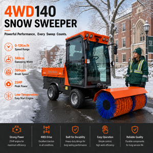 Máquina Quitanieves Comercial de Servicio Pesado VOL 4x4 con Neumáticos de Nieve de Banda Profunda y Gran Capacidad de Empuje para Limpieza de Zonas Comerciales - Product Image 1