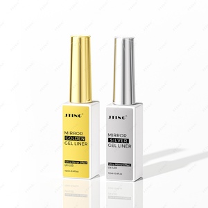 JTING Nouveau Design Gel Liner Métallique Doré Argenté 12ml pour Nail Art, Gel Peinture Liner Soak Off UV/LED, Fournisseur de Gels pour Ongles - Product Image 6