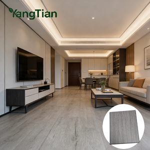 Revêtement de sol SPC YangTian 5 mm EIR gaufré, texture <span class=keywords><strong>bois</strong></span> véritable, étanche, système de clic, design minimaliste moderne pour chambre et salon - Product Image 1